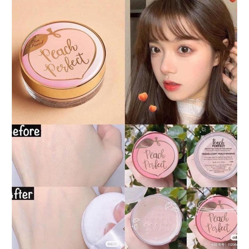 Phấn Phủ Bột Too Faced Translucent Peach Whisper Powder 35g