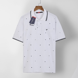 Combo 2 Áo Polo Nam Họa Tiết Có Cổ Chất Liệu Cotton Thấm Hút Mồ Hôi Thoáng Mát - Việt Trinh