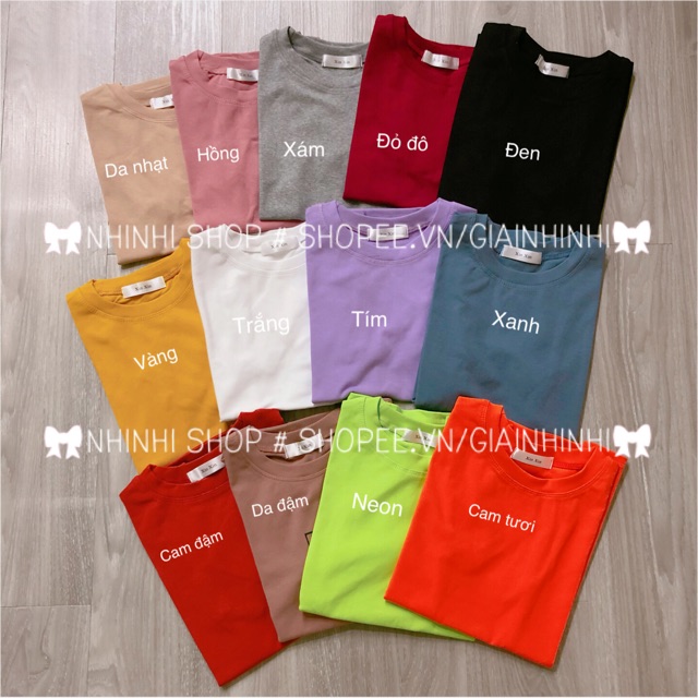 Áo thun ôm cổ tròn xin xin, Áo phông cổ tròn ngắn tay chất co giãn XX8101 - NhiNhiShop | BigBuy360 - bigbuy360.vn