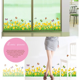 Decal hoa hồng vàng AY7025