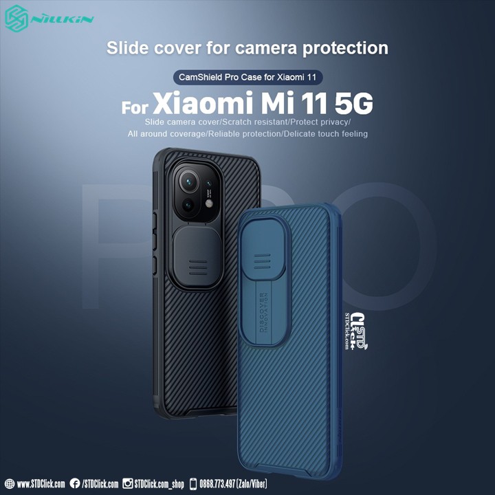 ỐP LƯNG XIAOMI MI 11 5G NILLKIN CAMSHIELD PRO BẢO VỆ CAMERA CHÍNH HÃNG [NEW SALEOFF]