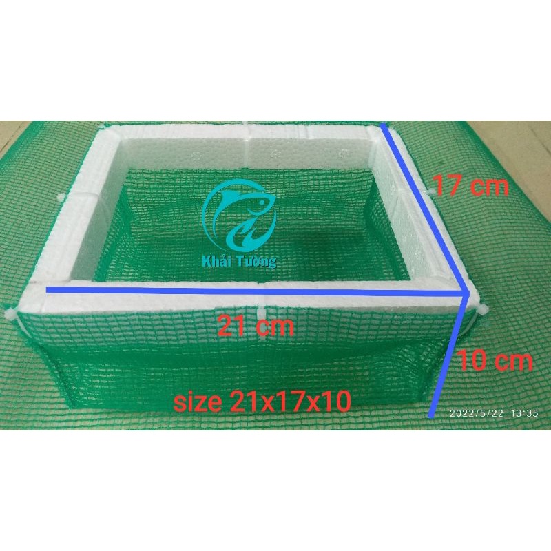 Lồng đẻ guppy khay 7 lít, lồng dưỡng size 21x17