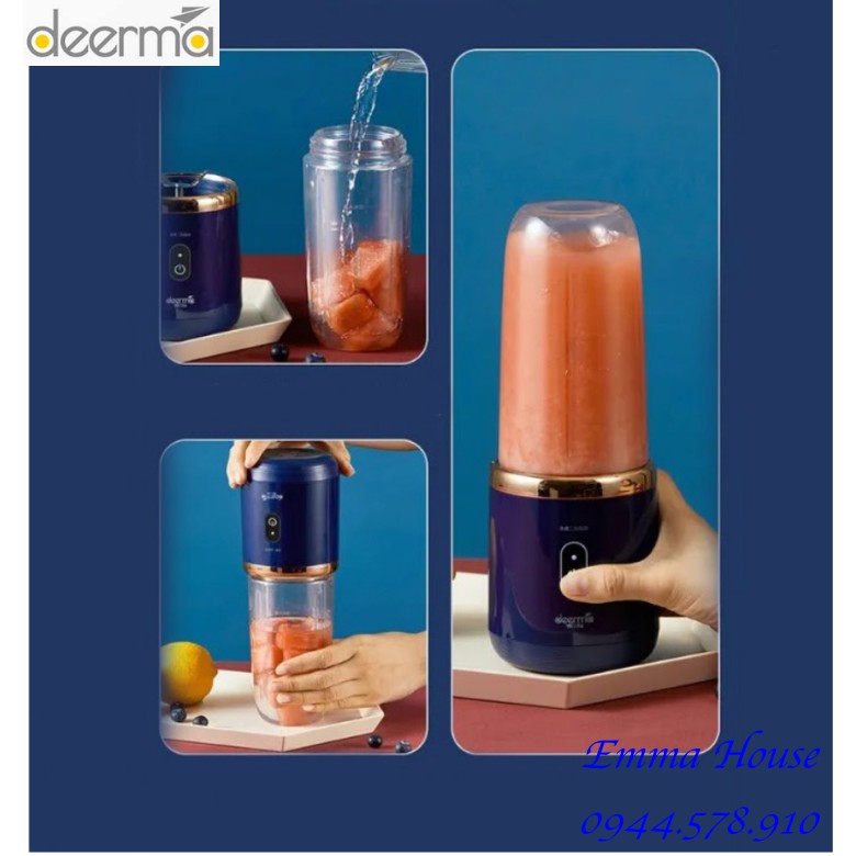 Cốc thay thế cho Máy xay sinh tố cầm tay Deerma DEM-NU06 , Chính Hãng