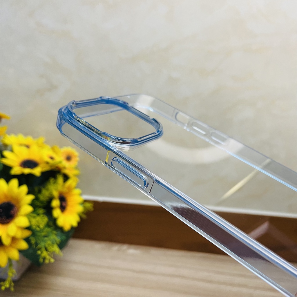 Ốp lưng iPhone 13 Pro Max Likgus trong viền màu xanh