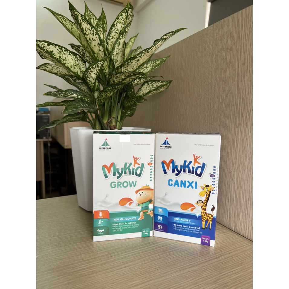 Kẽm cho bé dạng thạch Mykid Grow bổ sung kẽm gluconate hữu cơ lysine cho trẻ 2 tuổi biếng ăn, hỗ trợ tăng đề kháng