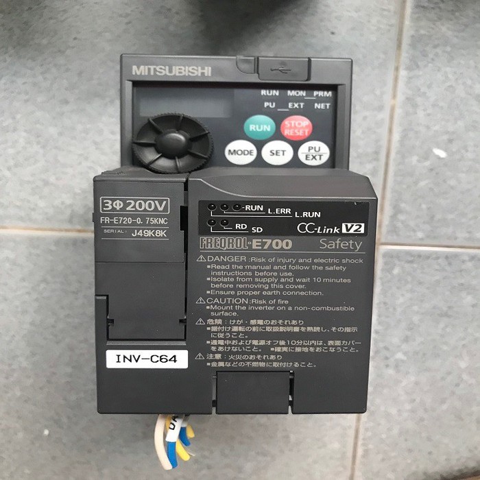 FR-E720-0.75KNC Biến tần truyền thông 1pha hoặc 3 pha 220v 750W