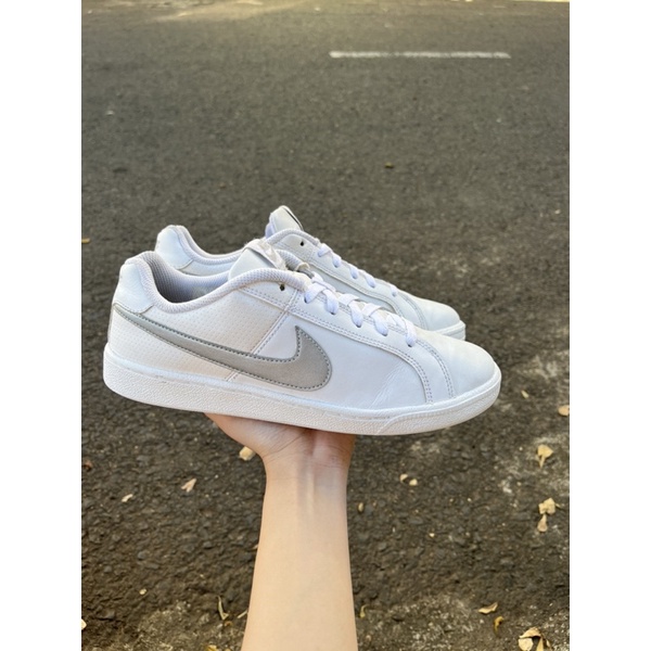 Giày Nike Court trắng móc xám Real 2hand 100%