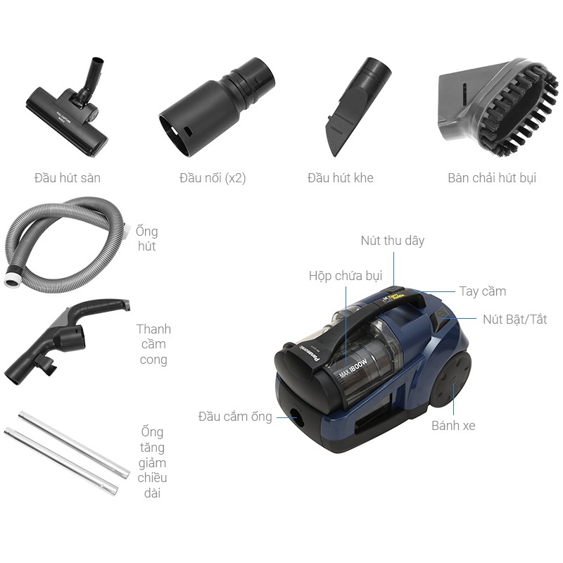 Máy hút bụi Panasonic MC-CL573AN49 1800W