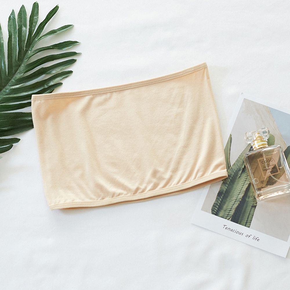 Áo Lửng Hai Dây Không Đường May Màu Trơn Thời Trang Gợi Cảm Cho Nữ