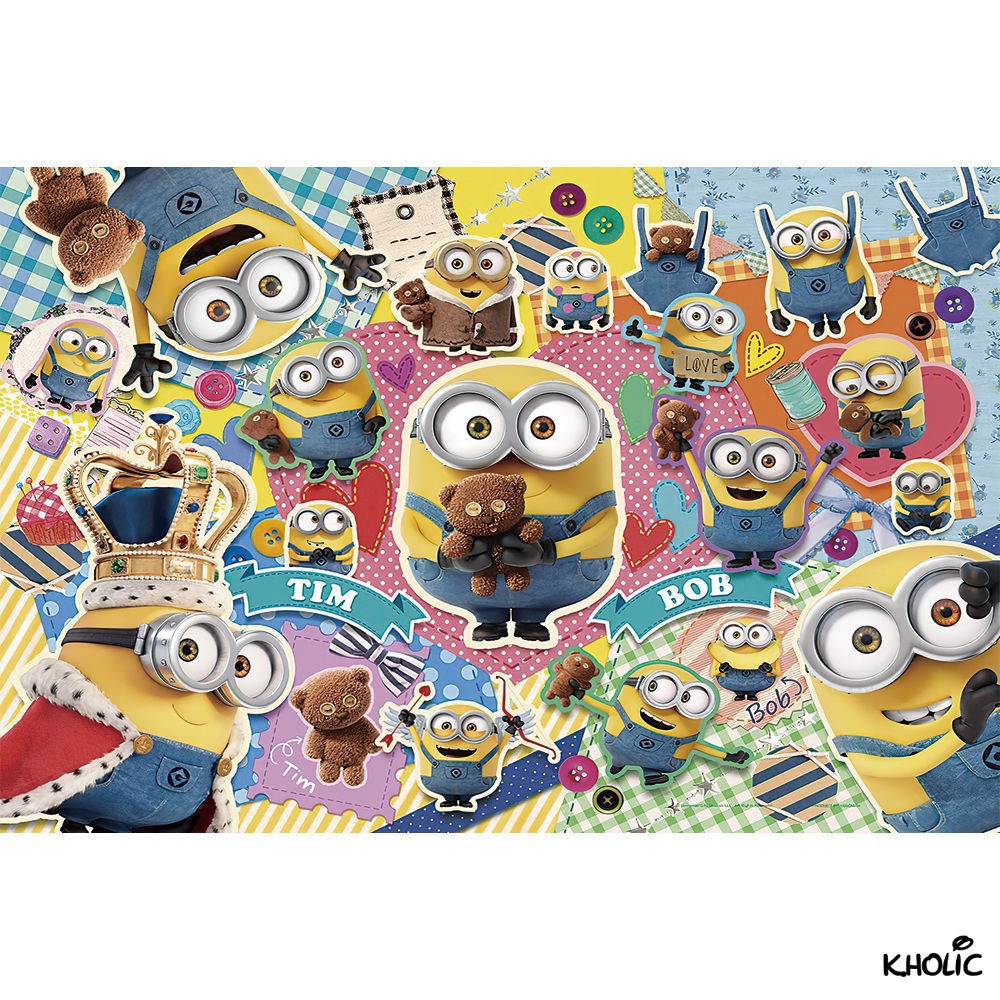Minions, trò chơi ghép hình bằng gỗ, 300/520/1000 miếng xếp hình anime, đồ chơi phát triển