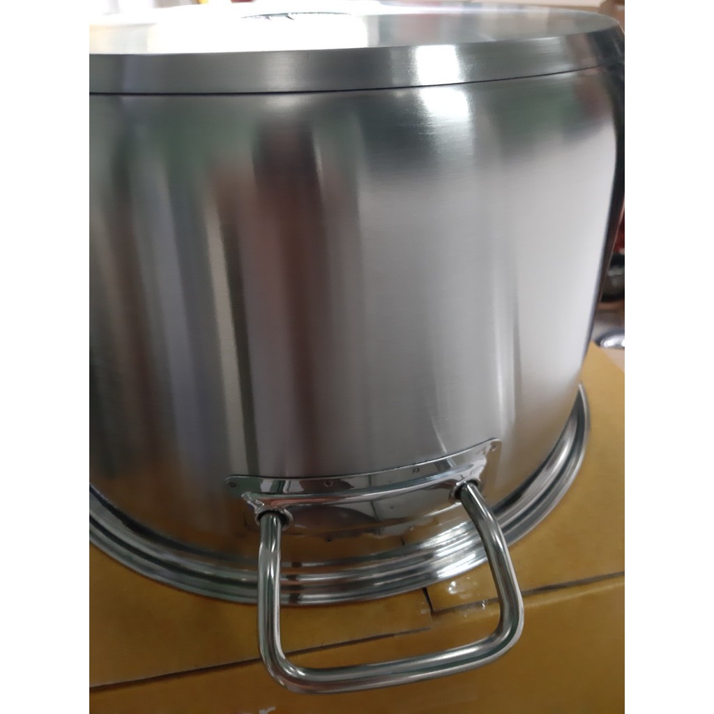 Nồi luộc gà inox 430 bếp từ 3 đáy Fivestar Standard 36cm nắp kính .Tặng 2 vá canh inox - .Sử dụng được với bếp từ