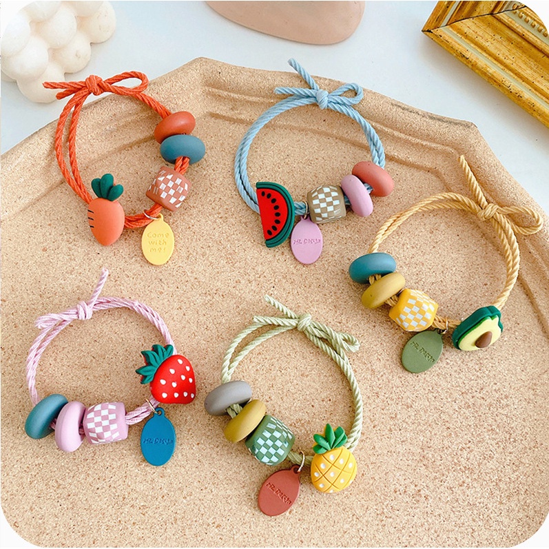 Dây Cột Tóc, Thun Buộc Tóc Hình Trái Cây Phong Cách Hàn Quốc Hot Trend