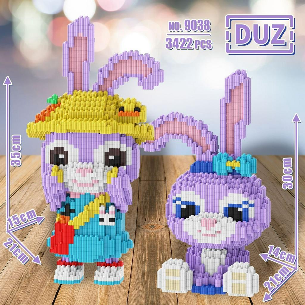 Xếp Hình cặp đôi bearbrick hổ lân 28-35cm Đồ chơi xếp hình lắp ráp cho bé