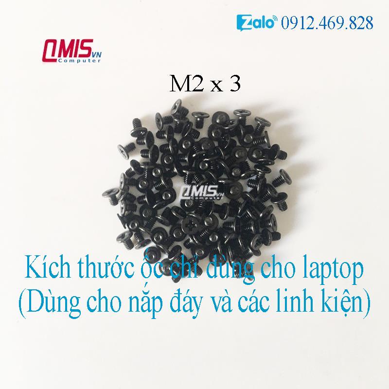 M2*3  Ốc vít laptop dùng lắp đặt, gắn màn hình laptop, card wifi laptop, SSD M2, NVME M2x3