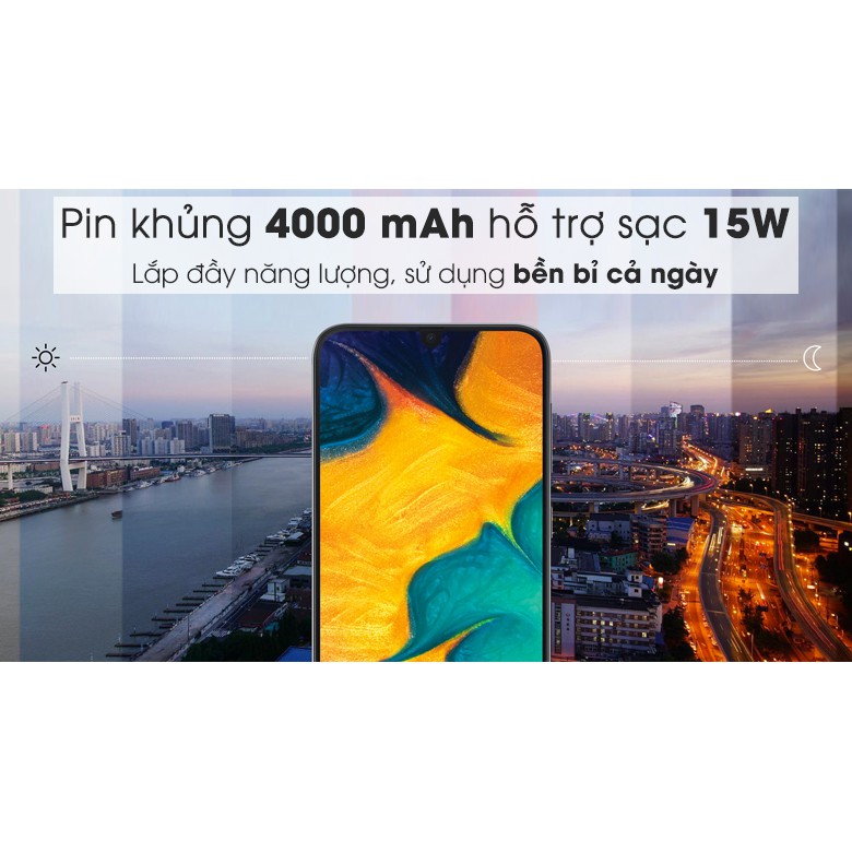 Điện thoại Samsung Galaxy A30 chính hãng (hàng trưng bày) đầy đủ hộp và phụ kiện