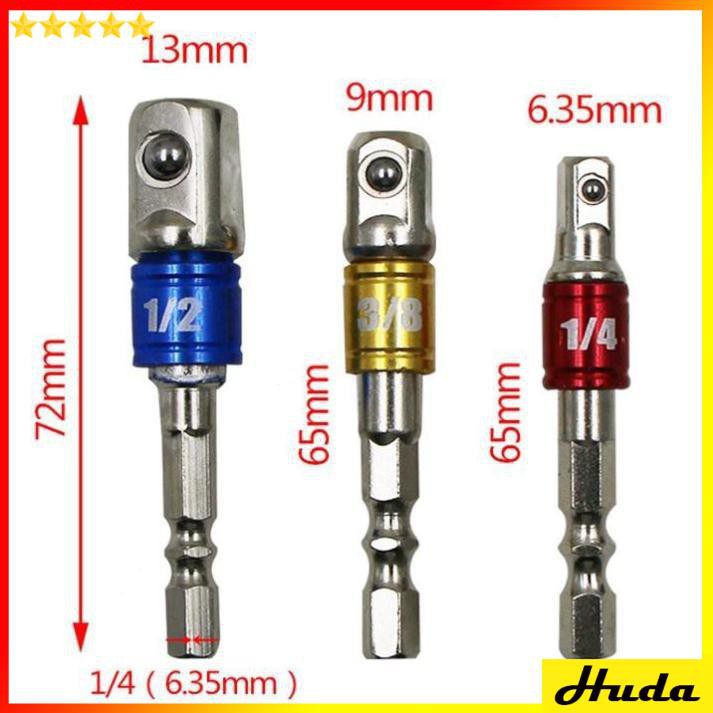 Bộ đầu chuyển khẩu vặn ốc cho máy khoan  -  đồ làm mộc