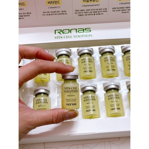 [Chính Hãng + New] TẾ BÀO GỐC VITAMIN TRẮNG DA GIẢM NÁM RONAS STEM VITA CELL SOLUTION CHÍNH HÃNG KOREA
