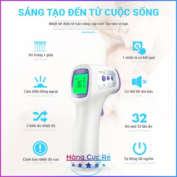 Nhiệt kế hồng ngoại đo trán, đo tai, đo cơ thể, không cần tiếp xúc, độ chính xác cao - Shop Hàng Cực Rẻ