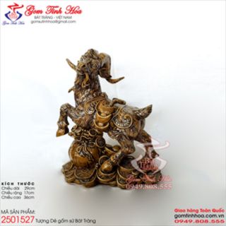 Tượng Dê gốm sứ Bát Tràng cao cấp