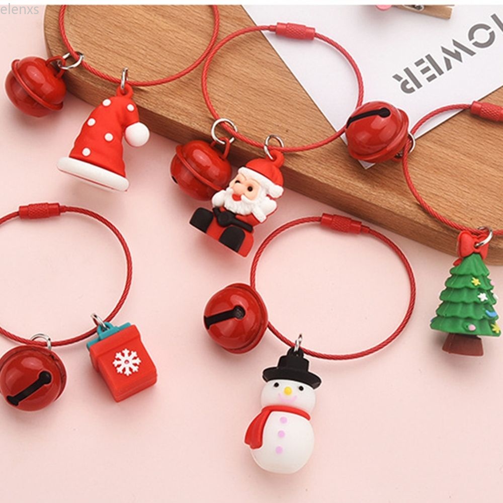 Móc khóa hình ông già Noel/ chuông/ cây thông Noel dễ thương