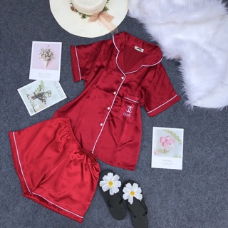 Set bộ đùi phi lụa viền hàng đẹp