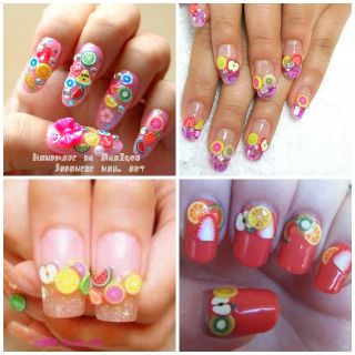 Combo 50 thanh nail đất sét trái cây