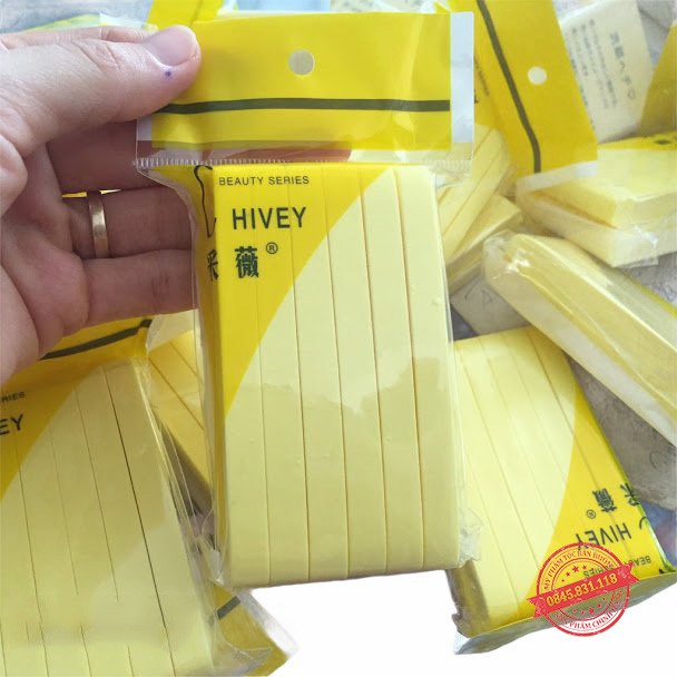 Bọt biển - Bông nở rửa mặt Chivey 12 miếng DC18