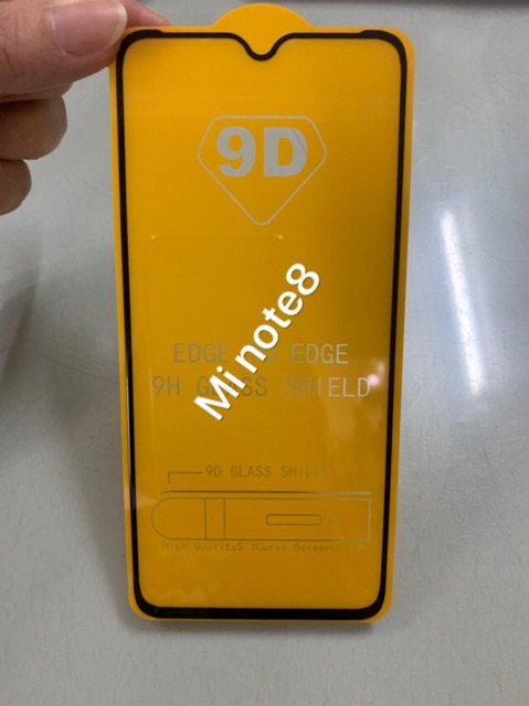 Cường lực Xiaomi Redmi note 12/redmi note 12 pro /Note 8 / Note 8 Pro - Kính Cường Lực 9D Full Màn Hình Đen
