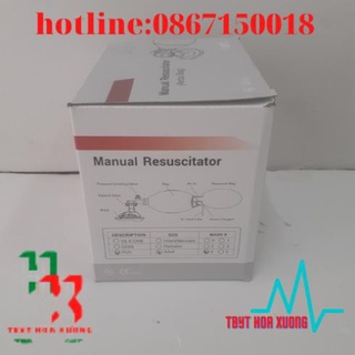 Bóng Bóp Ambu Cấp Cứu Oxy Tập Thở [Người Lớn, Trẻ Em]