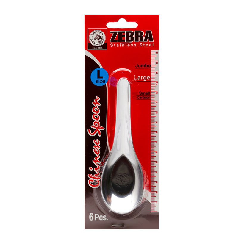 6 Muỗng Canh Inox Zebra Cỡ Đại Thái Lan