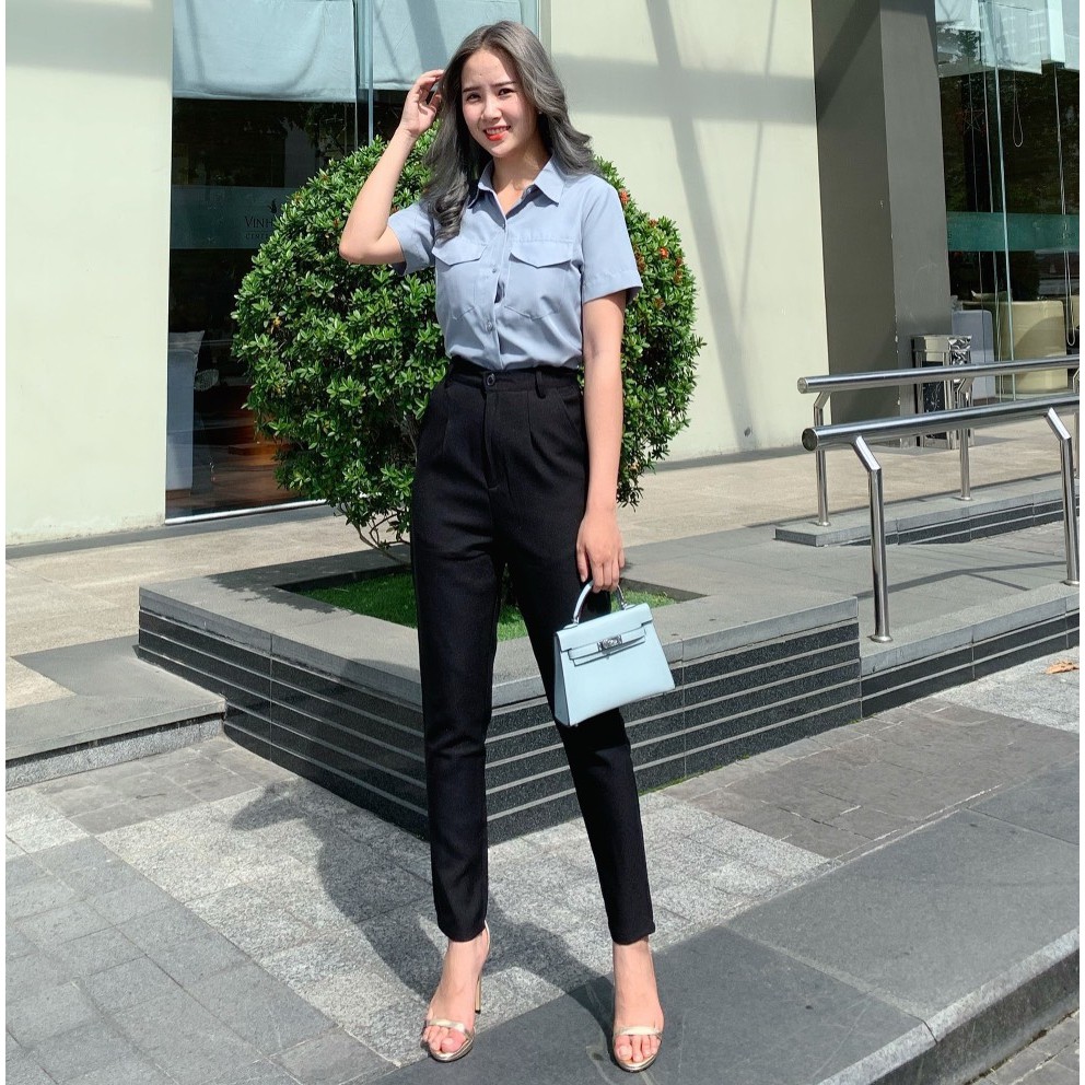 [CÓ BIGSIZE] Quần Baggy Thời Trang Nữ - QD10