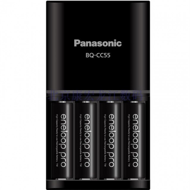[BÁN K LỢI NHUẬN] Bộ sạc nhanh thông minh Panasonic CC55 Smart & Quick Charger + 4 pin AA Eneloop 2550mAh