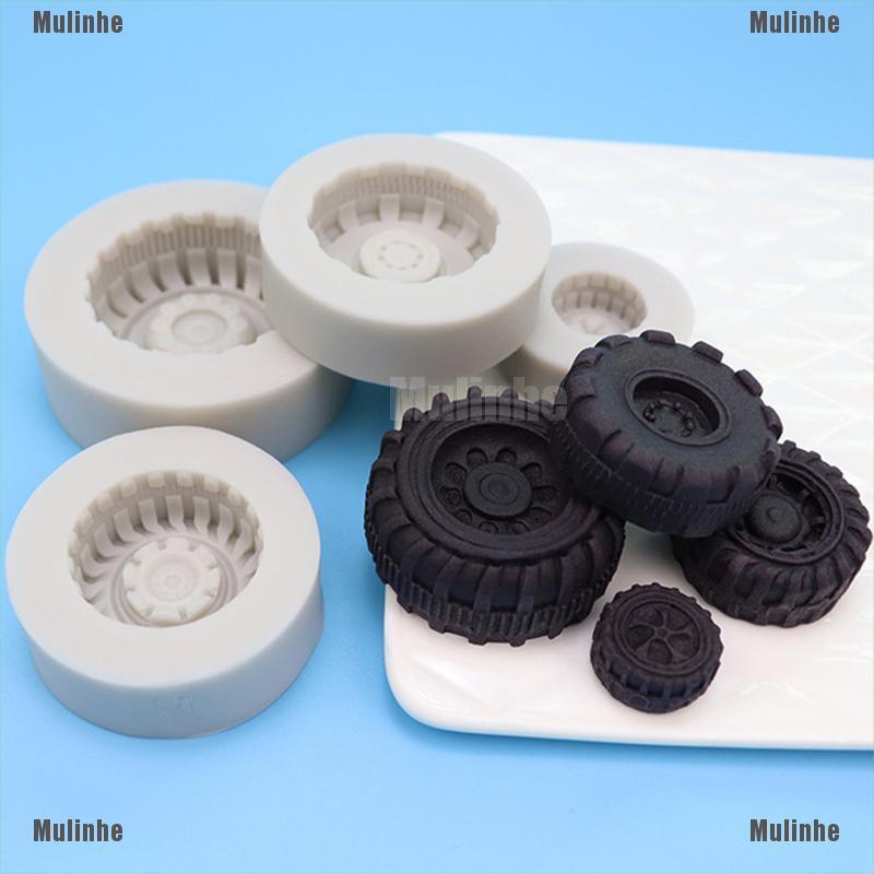 Khuôn Silicone Làm Bánh Hình Bánh Xe DIY
