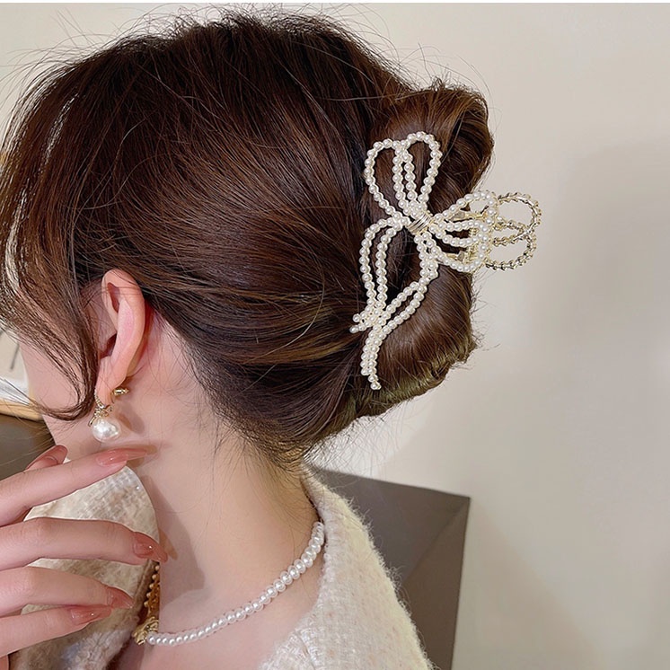 Kẹp Tóc Kim Loại Cỡ Lớn Thời Trang Hàn Quốc Cho Nữ