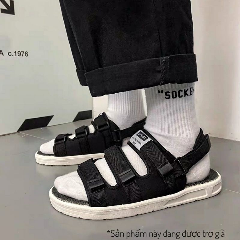 [HOT] Sandal quai ngang nam nữ chuẩn kiểu Hàn Quốc - quai sau tháo rời, lên chân cực đẹp