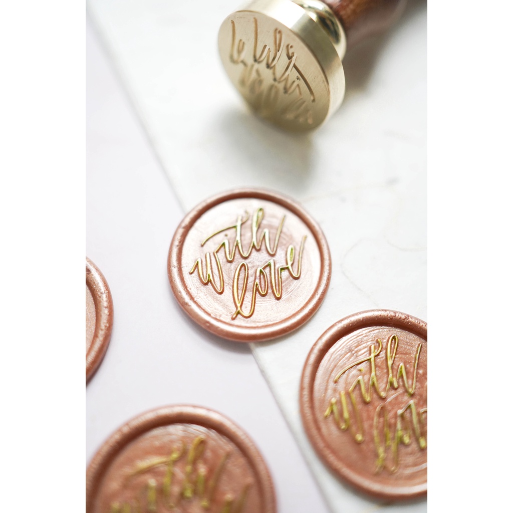 Con dấu sáp niêm phong - mẫu chữ With love