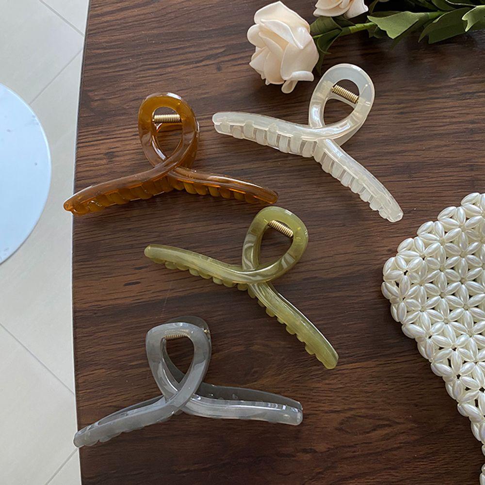 FORBETTER Kẹp Tóc Đuôi Ngựa Đơn Giản Thanh Lịch Phong Cách Hàn Quốc Cho Nữ