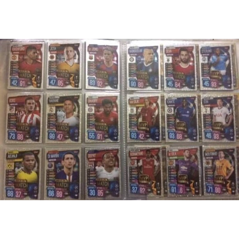 Thẻ cầu thủ bóng đá match attax