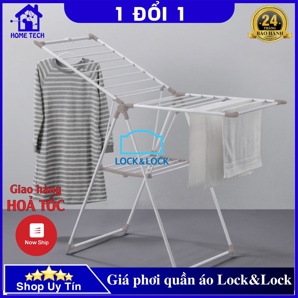 Kệ Treo Quần Áo , Giá Treo Quần Áo Lock&amp;Lock ETM520F00202 STS Cao Cấp Chất Liệu Thép Cacbon Cực Chắc Chắn