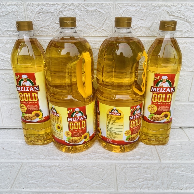 Dầu Ăn Meizan Gold 1L-2L, hoàn toàn thực vật, tốt cho sức khoẻ của bạn