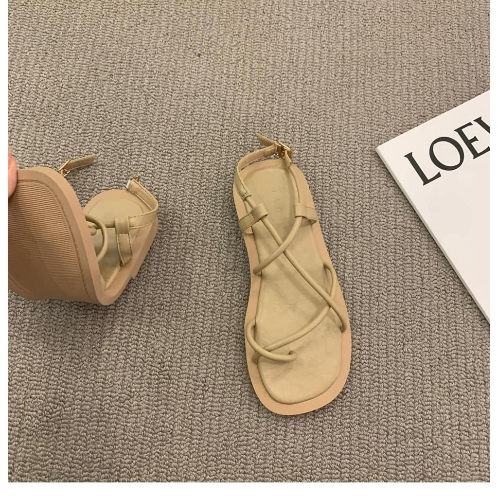 Sandal Dây chéo chân đế phẳng hàng QC cao cấp