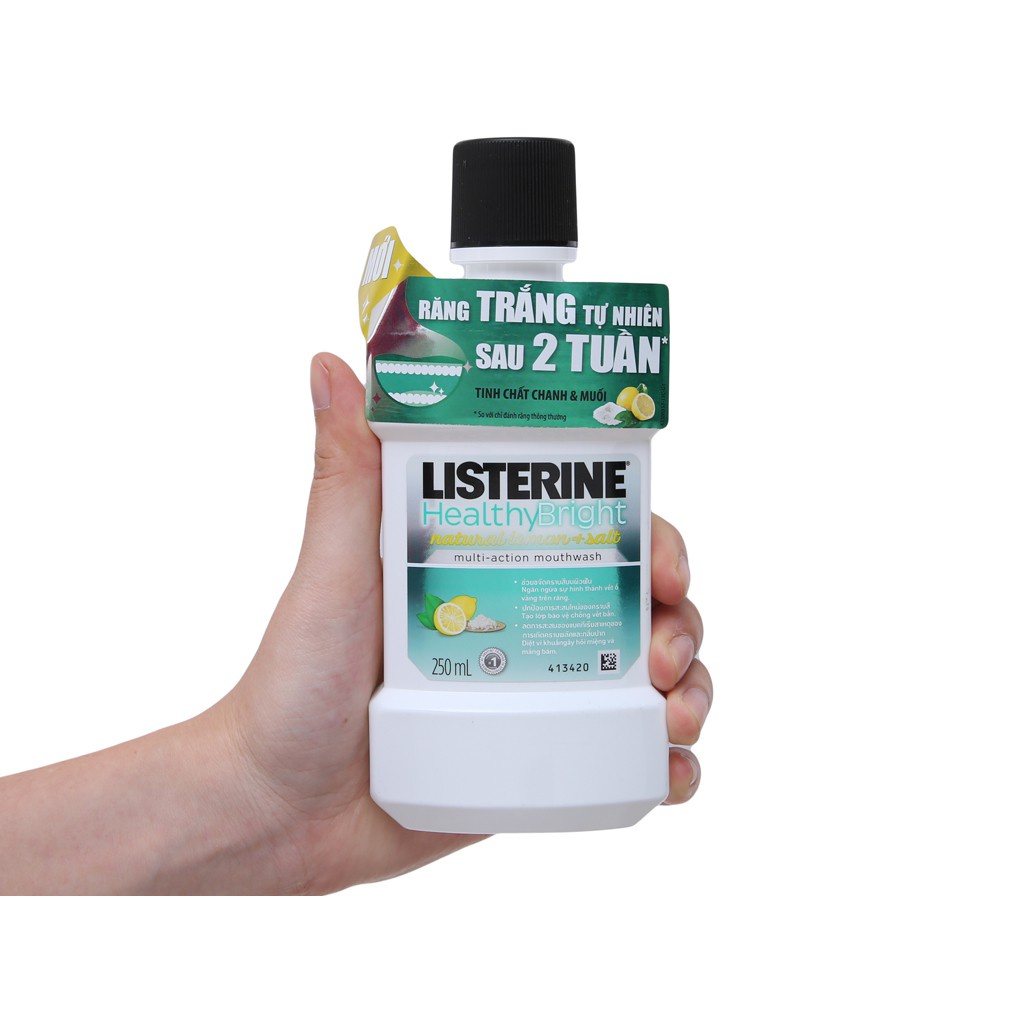 Nước súc miệng Listerine 250ml (trắng răng) (MP6932)