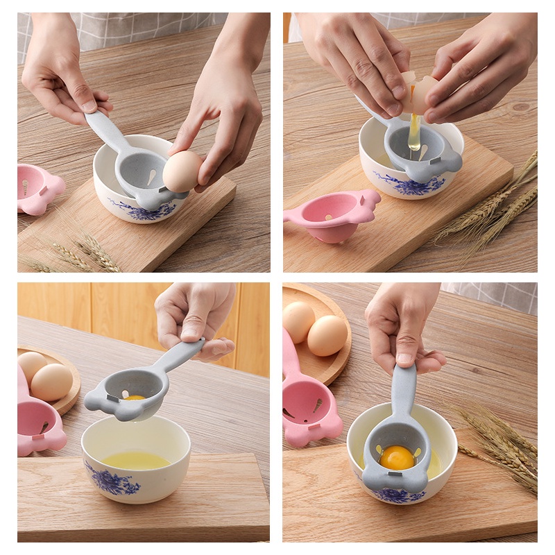 SUPO DEPOT - Dụng Cụ Lọc Lòng Đỏ Trứng Bằng Chất Liệu Lúa Mì Thân Thiện Với Môi Trường