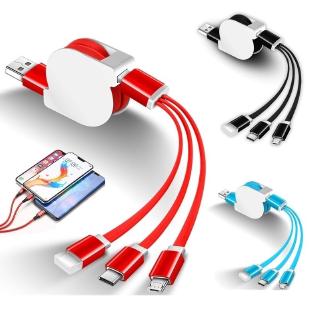 Dây cáp sạc nhanh usb-c type c / ios / micro usb nhanh 3 trong 1 dài 1m