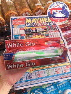 Kem Đánh Trắng Răng White Glo 150G