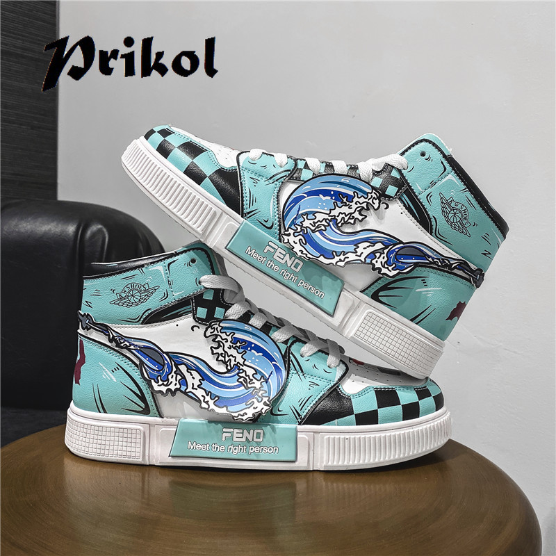 [Mã FAGREEN245 giảm 10% tối đa 30K đơn 99K] Men's fashion high-neck sports shoes