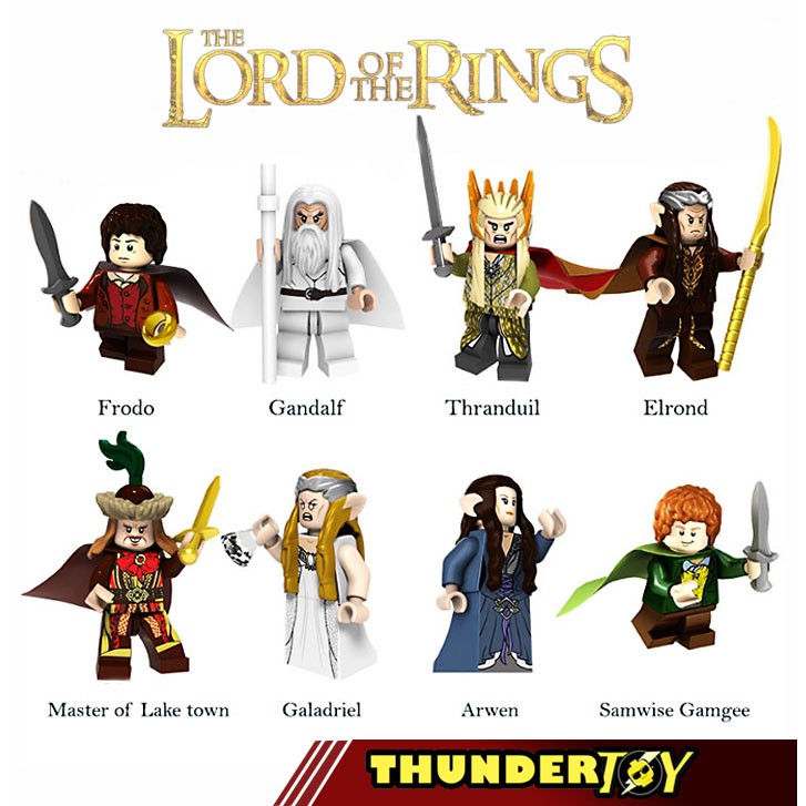 Minifigures các nhân vật trong series phim chúa nhẫn the lord of the rings