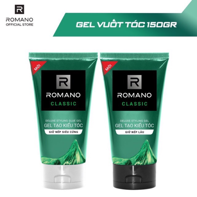 Gel Tạo Kiểu Tóc Siêu Cứng Romano Pro Series Hair 150g