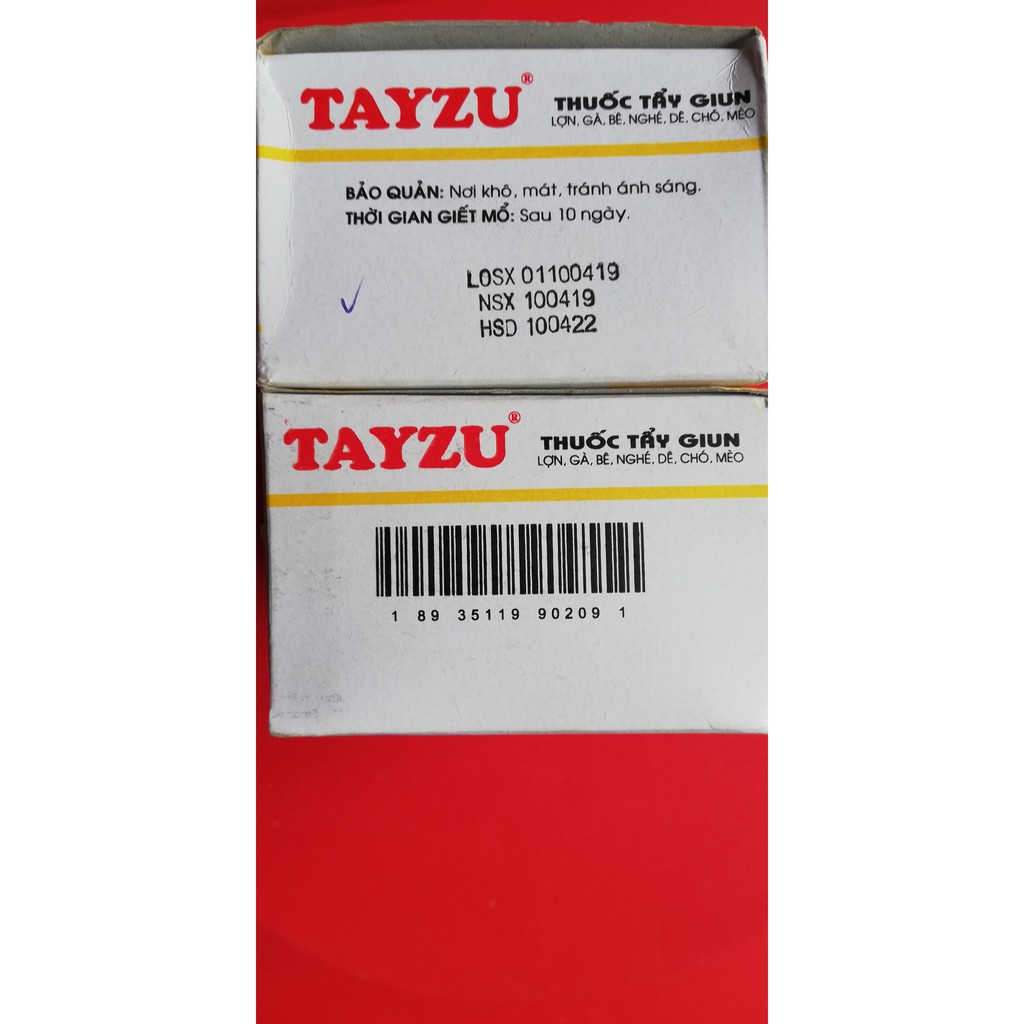 Tayzu Hanvet 4g dùng tốt cho Gia súc, gia cầm, gà chọi, chim cảnh, chó, mèo