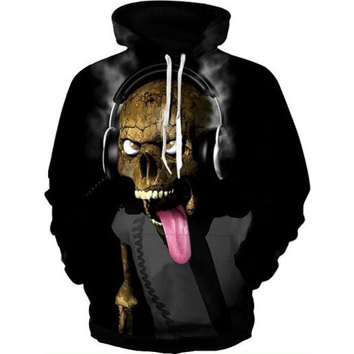 (MẪU MỚI) ÁO KHOÁC HOODIE NAM NỮ HỌA TIẾT 3D HÌNH SÓI MẶT QUỶ ĐẦU LÂU BAO NGẦU THỜI TRANG HHP